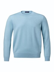Charles Tyrwhitt Blue Merino Crew Neck Jumper - Image 4 of 6