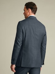 Charles Tyrwhitt Stone Grey Birdseye Slim Fit Italian Luxury Suit Jacket - Image 4 of 6
