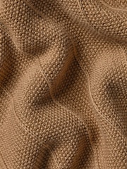 Charles Tyrwhitt Yellow Cotton Stripe Knit Polo Shirt - Image 6 of 6