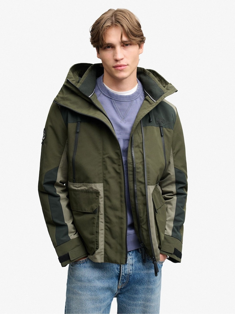 Superdry Natural Hooded Ultimate Embroidered Windbreaker - Image 1 of 7