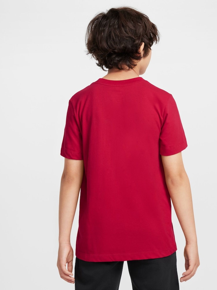 Nike Red T-Shirt - Image 2 of 5 Nike Red T-Shirt - Image 2 of 5