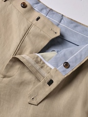 Charles Tyrwhitt Natural Linen Trousers - Image 9 of 9