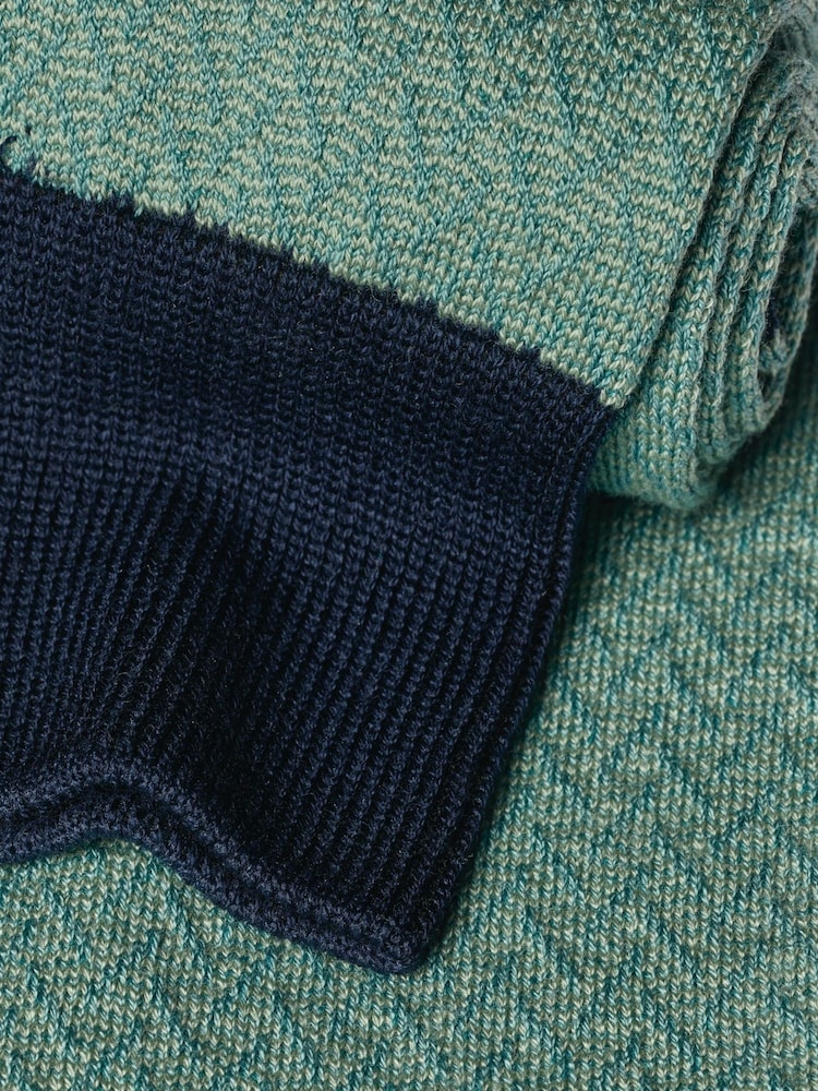 Charles Tyrwhitt Green Herringbone Socks - Image 2 of 2