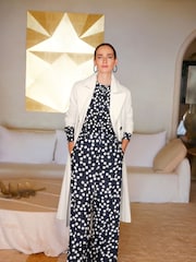 Phase Eight Cream Eleanor Pleat Back Trench Coat - Image 2 of 9