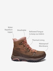 Blush Pink Next Active Sports Performance Forever Comfort® Waterproof Walking Boots - Image 6 of 6