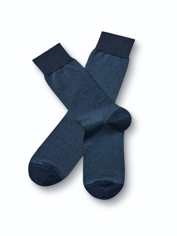 Charles Tyrwhitt Blue Micro Stripe Socks - Image 1 of 2