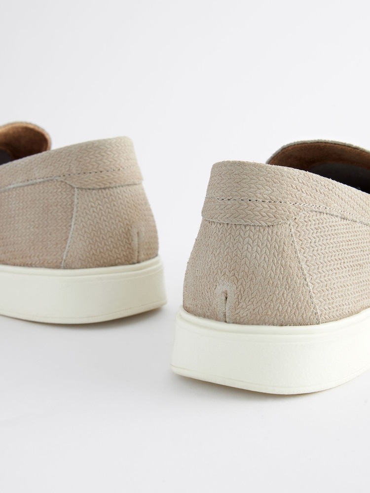 Dark Stone Suede Casual Loafers - Image 6 of 6