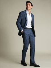 Charles Tyrwhitt Blue Italian Suit Trousers - Image 3 of 4