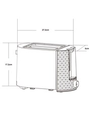 Black 2 Slice Toaster - Image 6 of 6