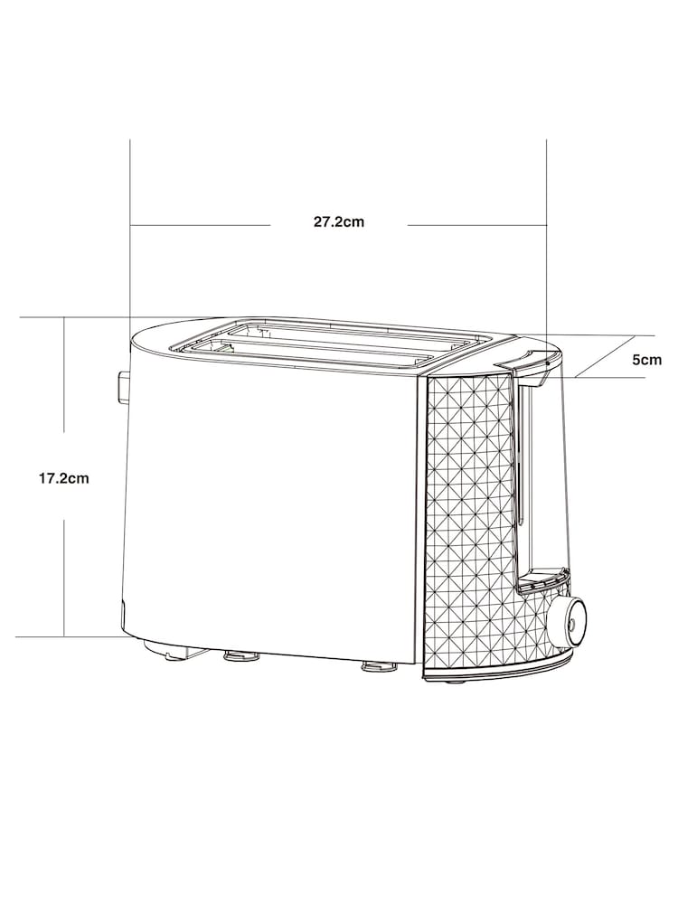 Black 2 Slice Toaster - Image 6 of 6