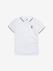White Short Sleeve Polo Shirt (3-16yrs) - Image 1 of 4