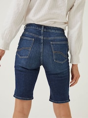 FatFace Blue Bisley Denim Bermuda Shorts - Image 2 of 5