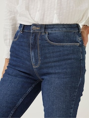 FatFace Blue Bisley Denim Bermuda Shorts - Image 4 of 5