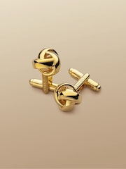 Charles Tyrwhitt Yellow Knot Cufflinks - Image 1 of 2