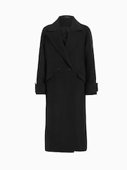 AllSaints Black Mabel Coat - Image 8 of 8