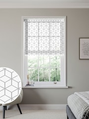Charcoal Grey Scent Sheer Made to Measure Roller Blind - Image 1 of 6