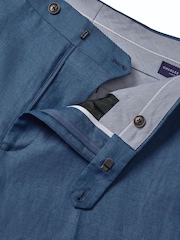 Charles Tyrwhitt Blue Linen Trousers - Image 10 of 10
