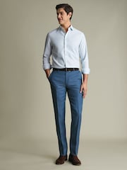 Charles Tyrwhitt Blue Linen Trousers - Image 3 of 10