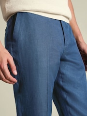 Charles Tyrwhitt Blue Linen Trousers - Image 6 of 10