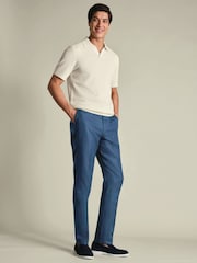 Charles Tyrwhitt Blue Linen Trousers - Image 7 of 10
