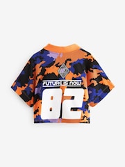 Purple/Orange Football Top (3-12yrs) - Image 6 of 7