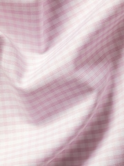 Charles Tyrwhitt Pink Non-Iron Stretch Oxford Button Down Check Shirt - Image 7 of 7