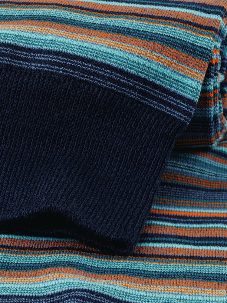 Charles Tyrwhitt Green Multi Fine Stripe Socks - Image 2 of 2