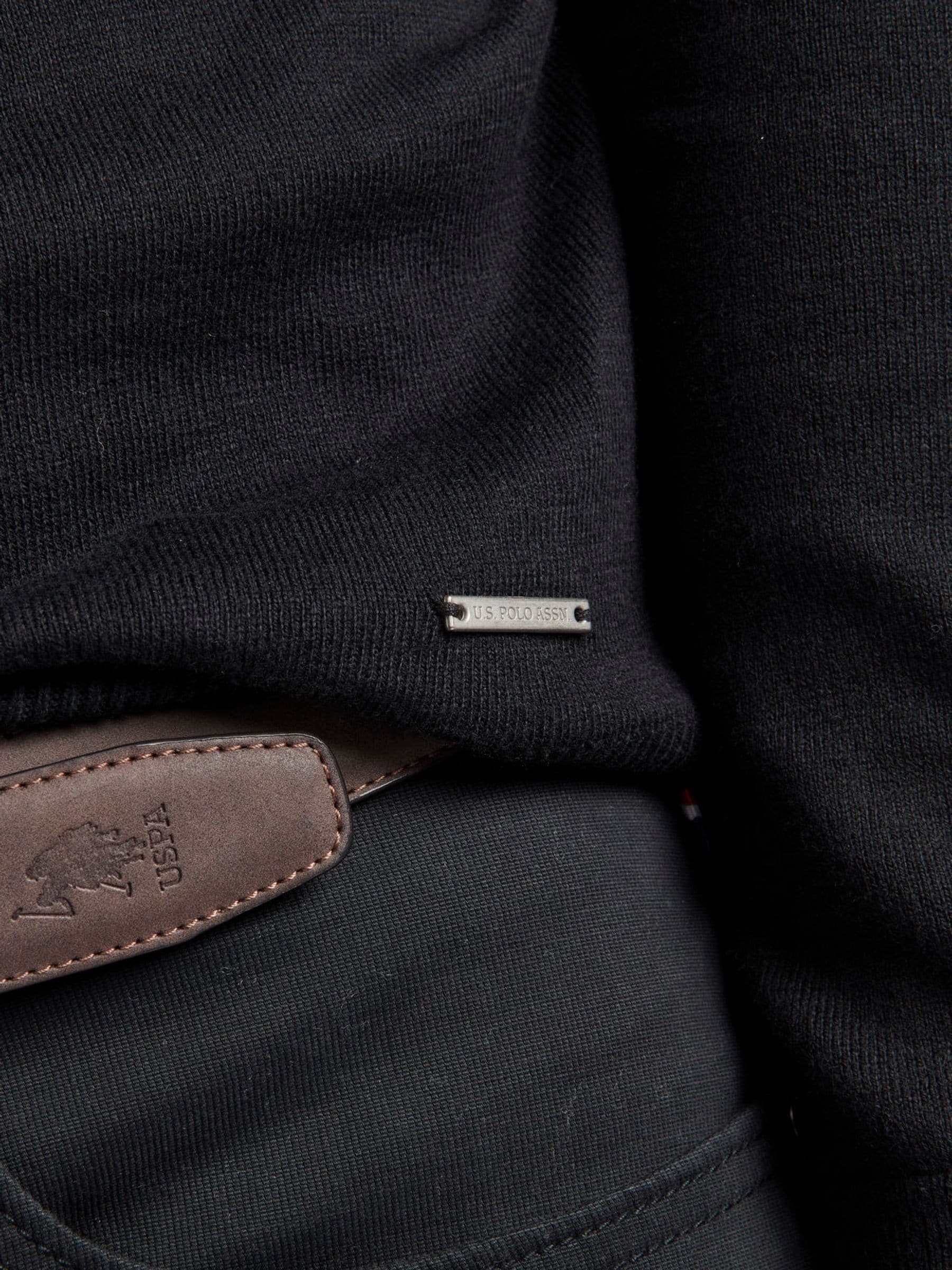 Buy U.S. Polo Assn. Black Turtleneck Mens Jumper from Next USA