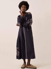 East Blue Reni Broderie Dress - Image 1 of 5