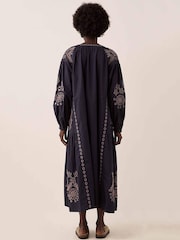 East Blue Reni Broderie Dress - Image 2 of 5