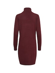Saint Tropez Red Mila Rollneck Knee Length Knit Dress - Image 5 of 5