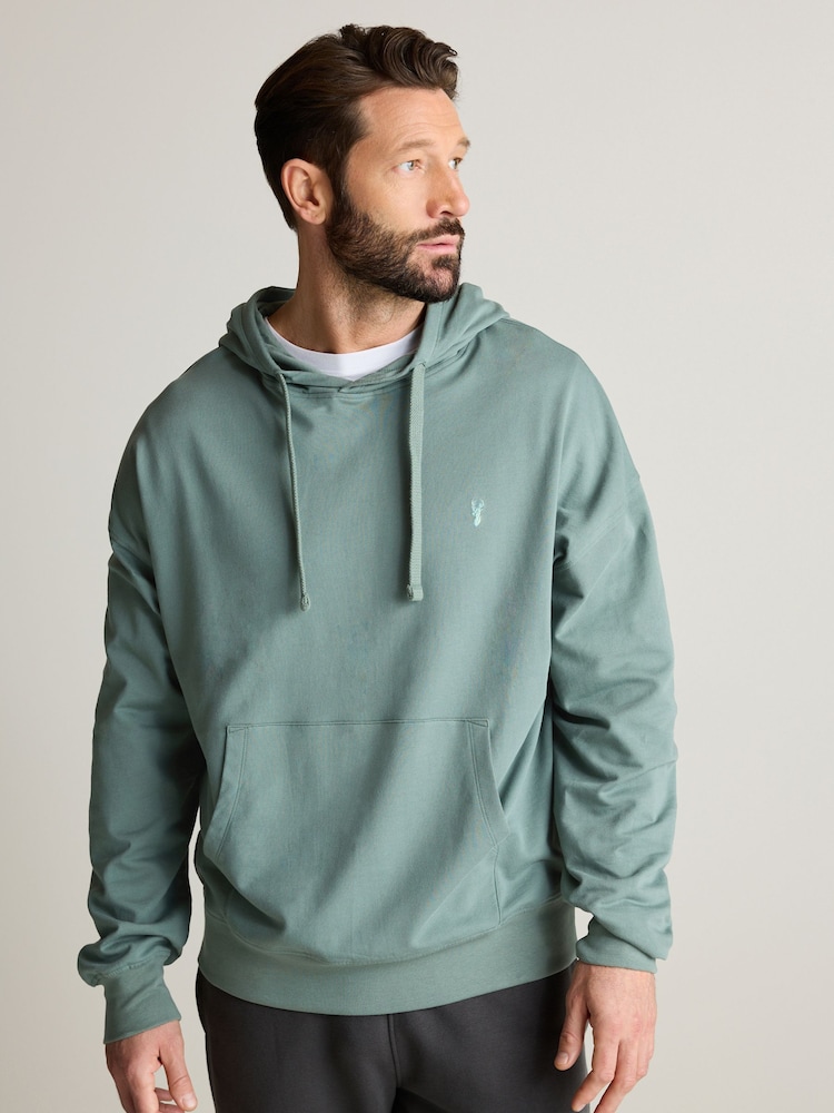 Grün - Leichter Oversize-Hoodie mit Reißverschluss - Bild 1 von 10 Grün - Leichter Oversize-Hoodie mit Reißverschluss - Bild 1 von 10