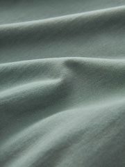 Grün - Leichter Oversize-Hoodie mit Reißverschluss - Bild 10 von 10