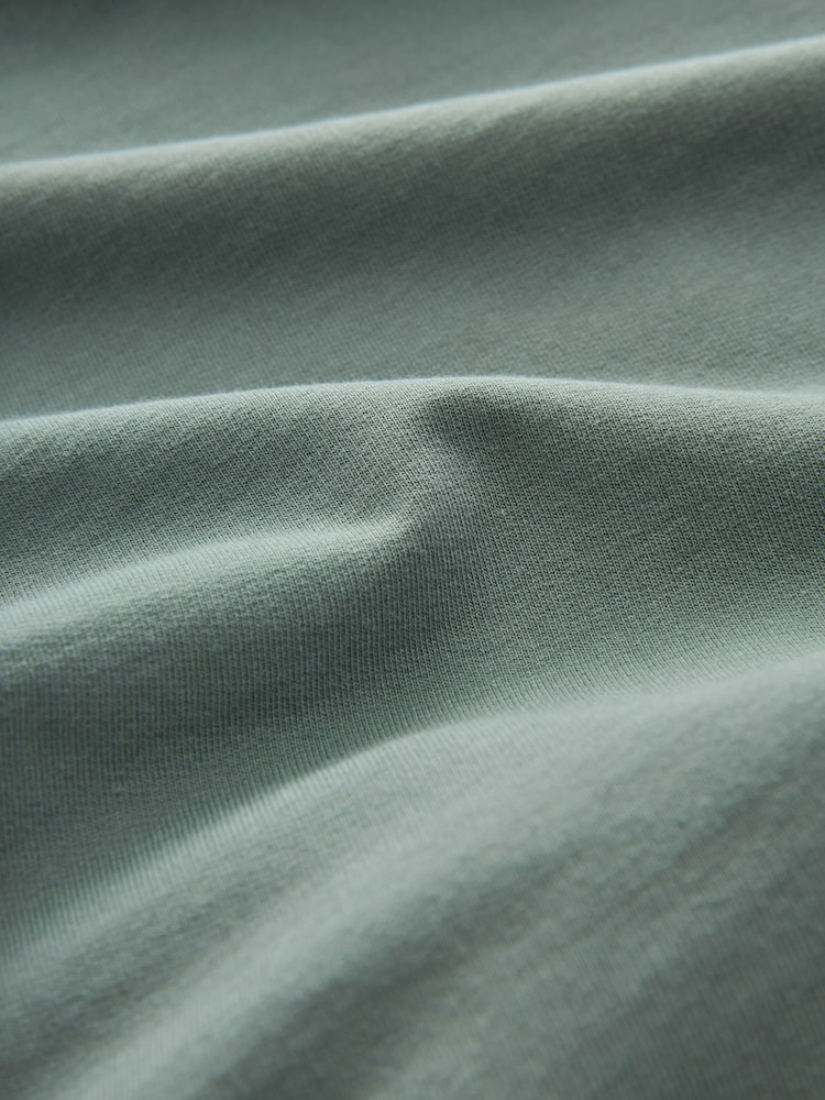 Grün - Leichter Oversize-Hoodie mit Reißverschluss - Bild 10 von 10