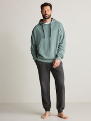 Grün - Leichter Oversize-Hoodie mit Reißverschluss - Bild 2 von 10