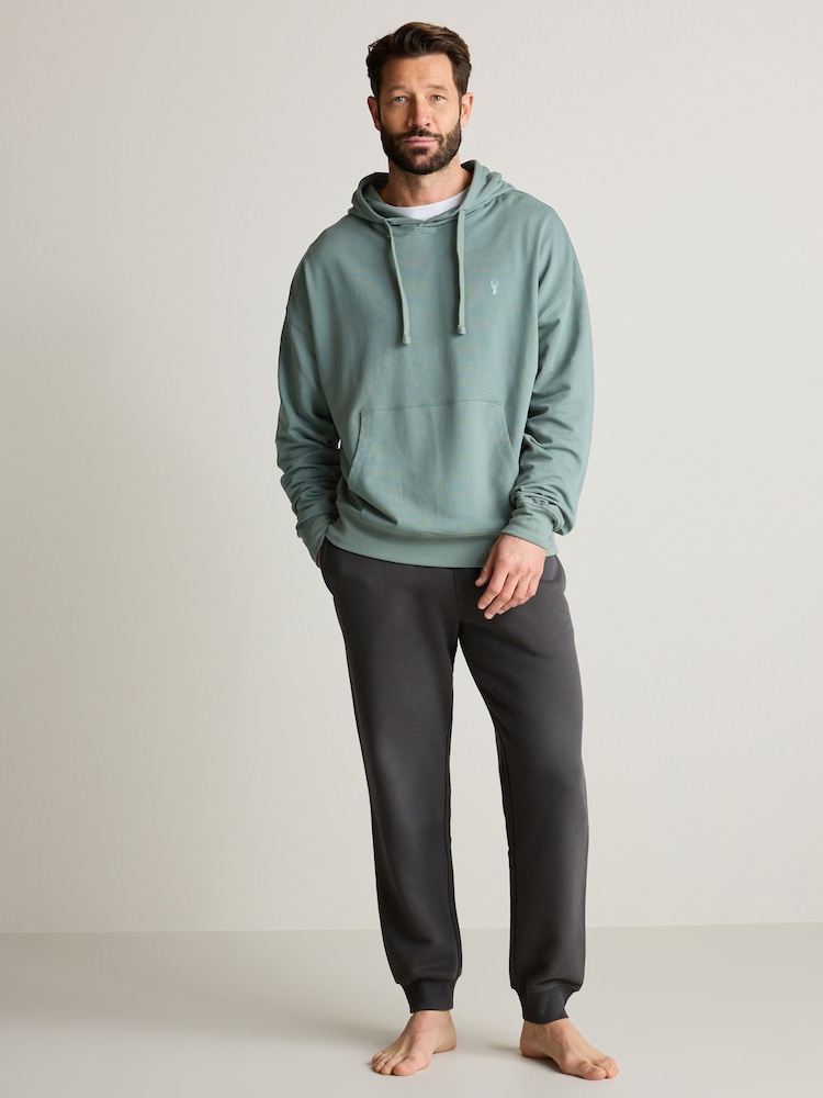 Grün - Leichter Oversize-Hoodie mit Reißverschluss - Bild 2 von 10 Grün - Leichter Oversize-Hoodie mit Reißverschluss - Bild 2 von 10