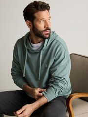 Grün - Leichter Oversize-Hoodie mit Reißverschluss - Bild 3 von 10