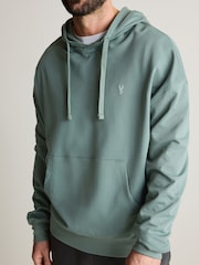 Grün - Leichter Oversize-Hoodie mit Reißverschluss - Bild 5 von 10