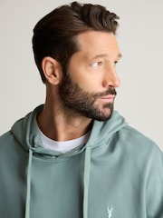 Grün - Leichter Oversize-Hoodie mit Reißverschluss - Bild 6 von 10