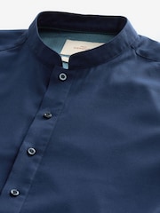 Navy Blue Regular Fit Signature 100% Cotton Kurta - Image 6 of 7
