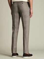 Charles Tyrwhitt Brown Linen Trousers - Image 5 of 10