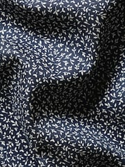 Charles Tyrwhitt Blue Non-Iron Stretch Leaf Print Shirt - Image 7 of 7