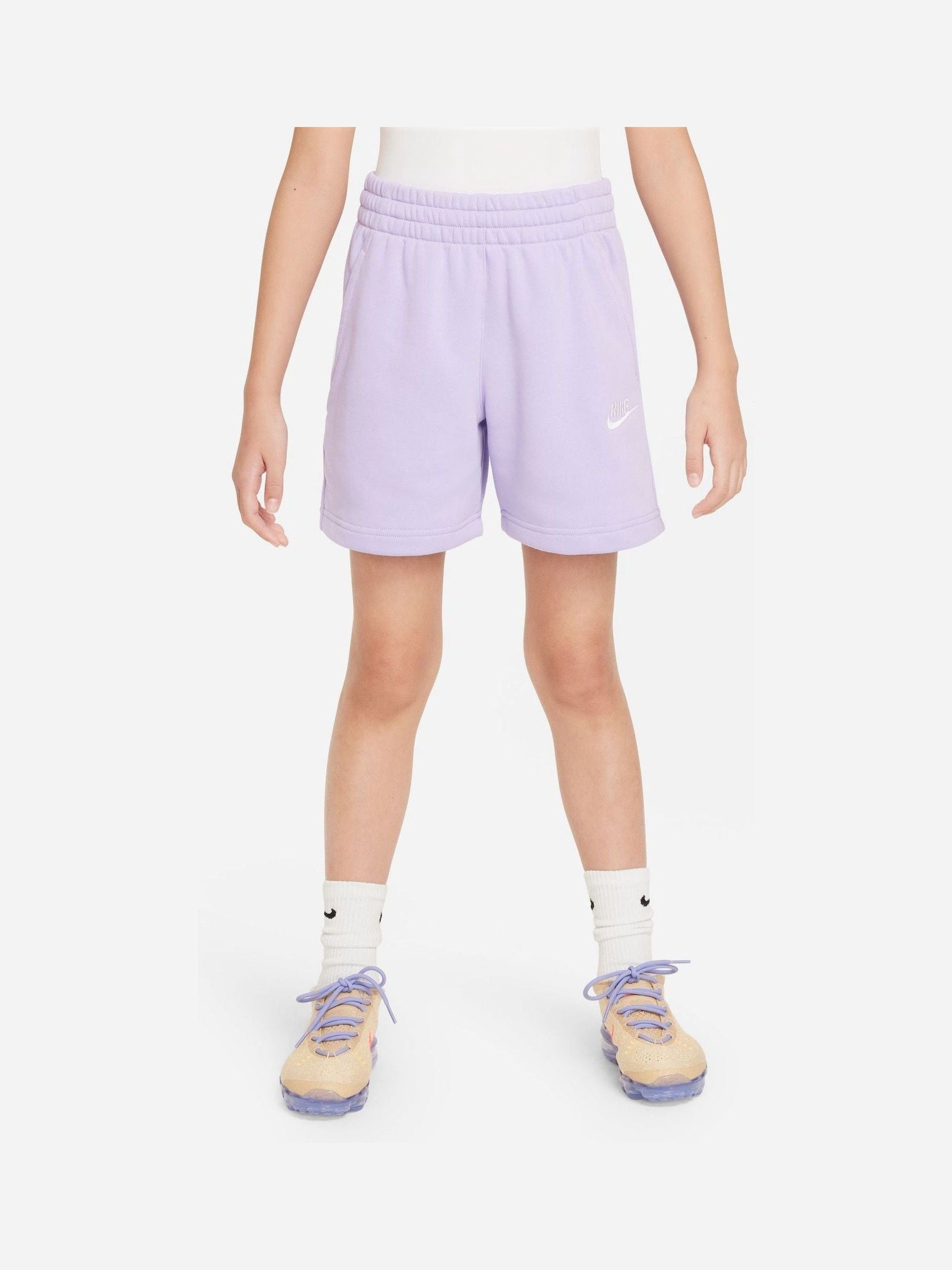 nike fleece shorts purple