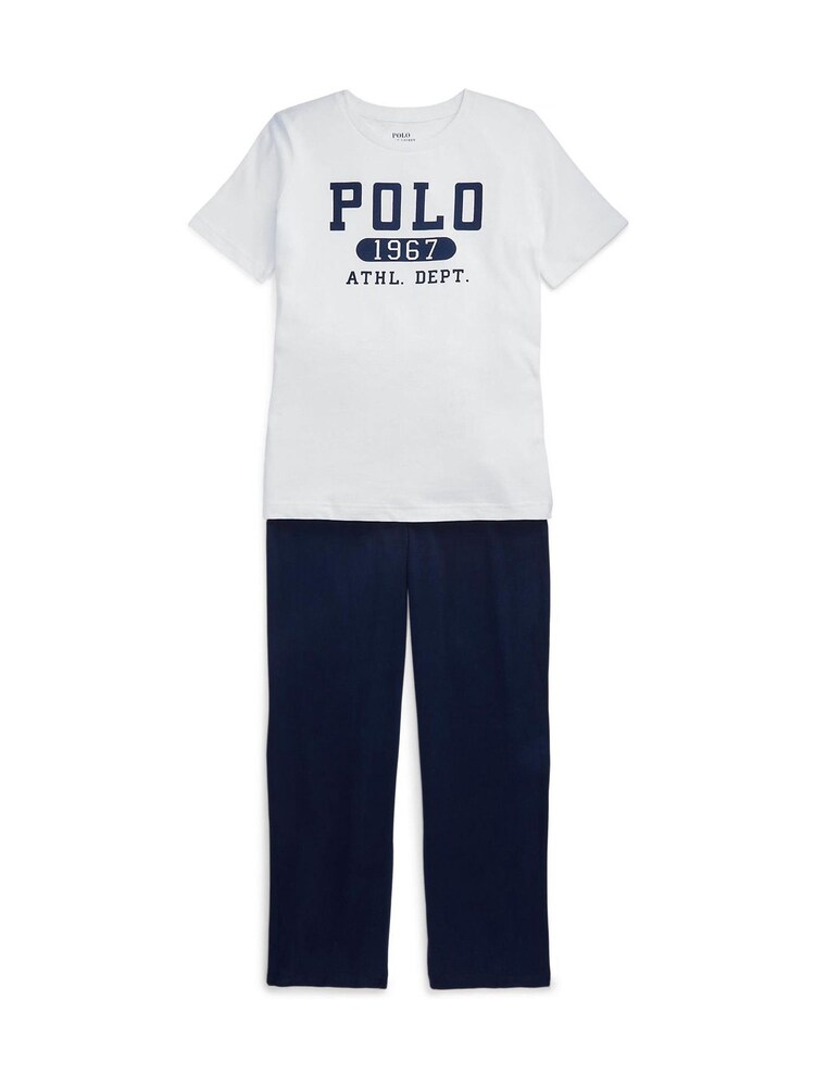 Polo Ralph Lauren Blue Logo Top  And Trousers Set - Image 1 of 4