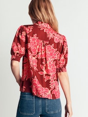 Boden Pink Penelope Viscose Top - Image 3 of 5