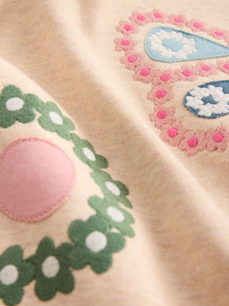 Boden Cream Ida Sweatshirt Appliqué Dress - Image 3 of 3 Boden Cream Ida Sweatshirt Appliqué Dress - Image 3 of 3