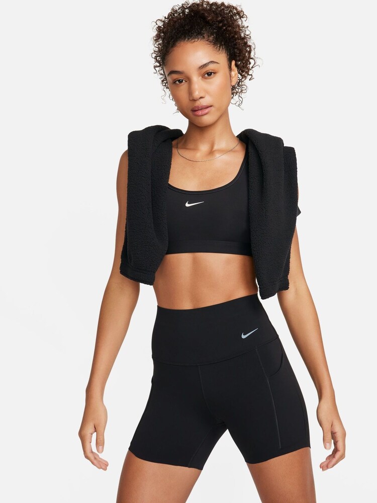 Nike Black Universa High Waisted 5 Cycling Shorts - Image 1 of 9 Nike Black Universa High Waisted 5 Cycling Shorts - Image 1 of 9