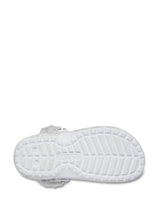 Crocs White Kids Classic Fleece Lined Clog - Image 5 of 5