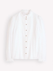 Boden Cream Cotton Broderie Top - Image 5 of 5