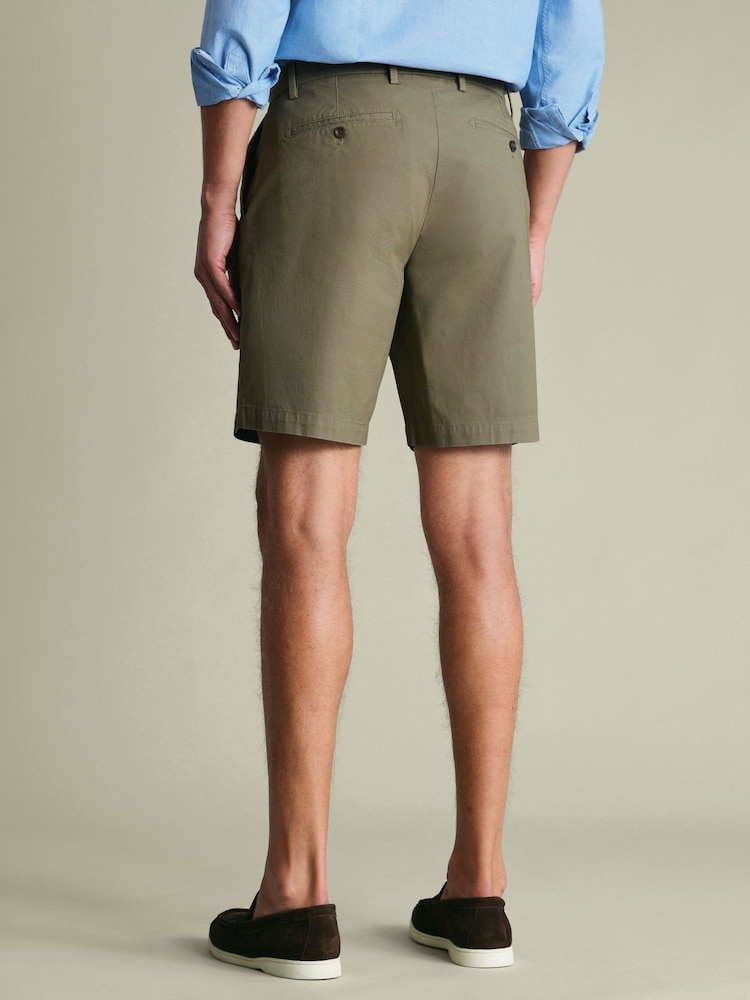 Charles Tyrwhitt Green Cotton Stretch Shorts - Image 2 of 5